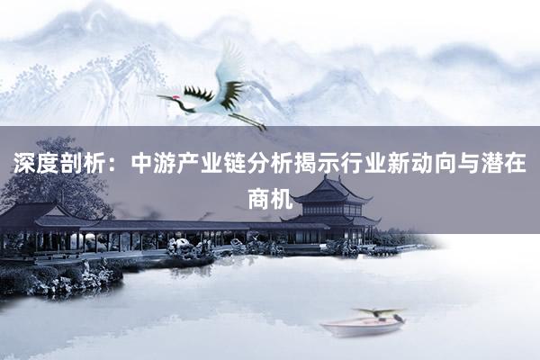 深度剖析：中游产业链分析揭示行业新动向与潜在商机